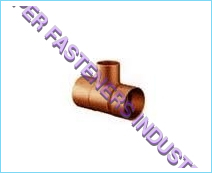 Copper Reducing Tee available size 1/4" to 31/8"